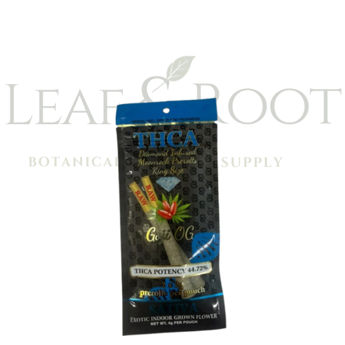 Bioleaf RAW THC-A Diamond Infused Moonrock Pre-Rolls 2-Pack Goji Og (2G)