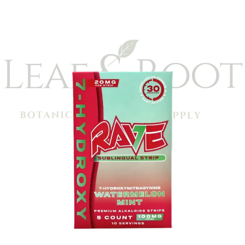 Rave 7-Hydroxy watermelon Mint Sublingual Strips 100mg