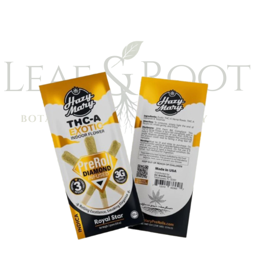 Hazy Mary Exotic Diamond Infused Pre-Roll 3-Pack Royal Star (3G)