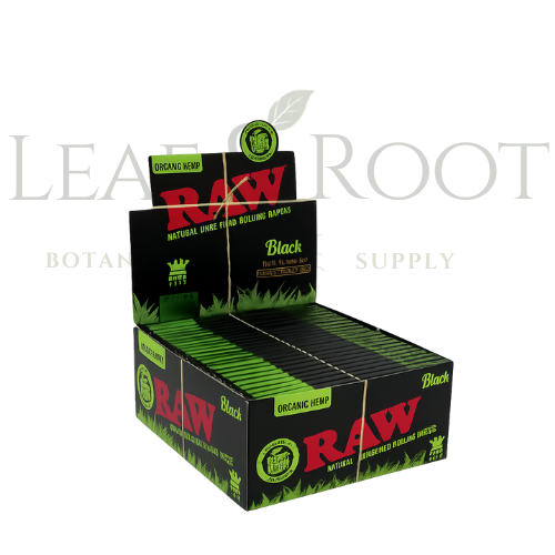 Raw Papers Black Organic Hemp Slim (King)