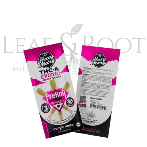 Hazy Mary Exotic Diamond Infused Pre-Roll 3-Pack Jungle Juice (3G)