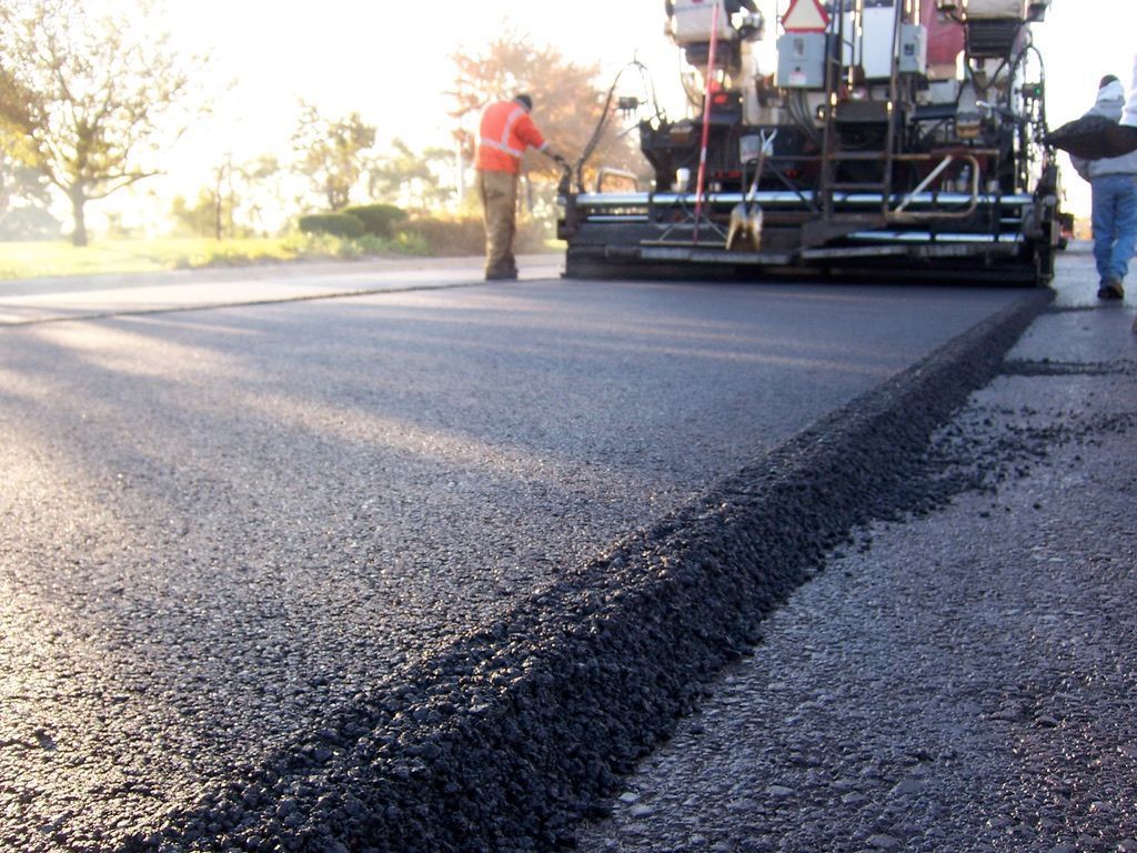 Damaged Asphalt Road