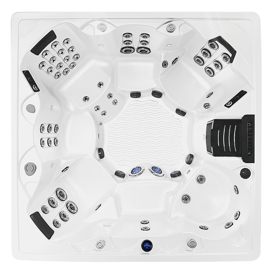 Island Spas Grand Cayman Elite 64 hot tub available from Hot Tub Haven in Surrey, Sussex and West London
