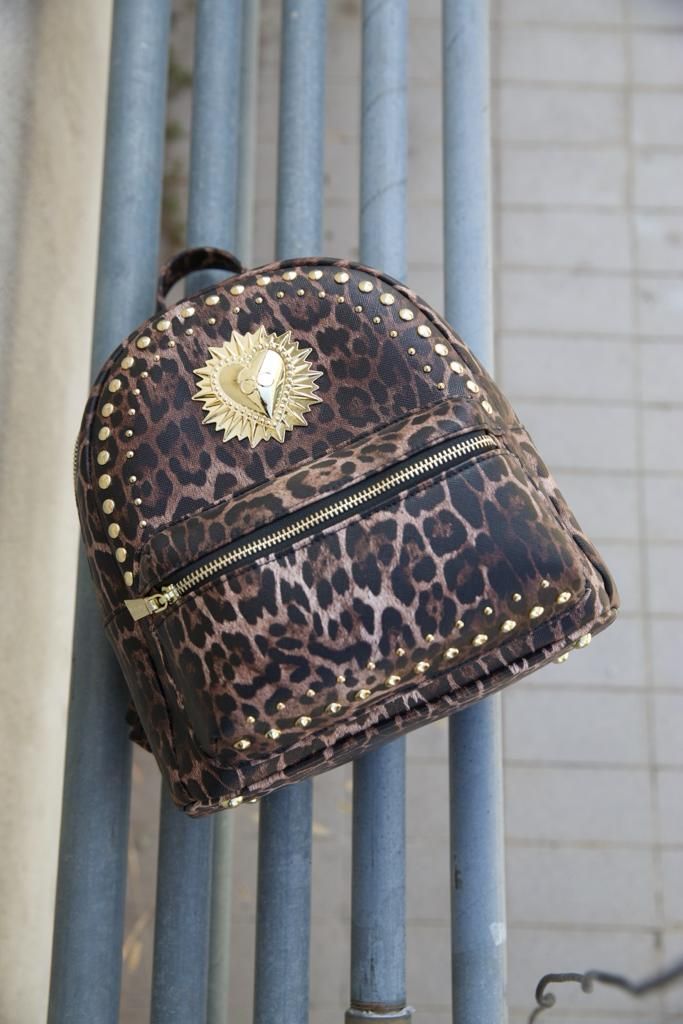 immagine zaino pelle animalier