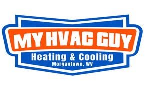 The logo for my hvac guy heating and cooling in morgantown , wv. The logo for my hvac guy heating and cooling in morgantown , wv.