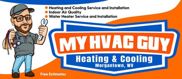The logo for my hvac guy heating and cooling in morgantown wv The logo for my hvac guy heating and cooling in morgantown wv