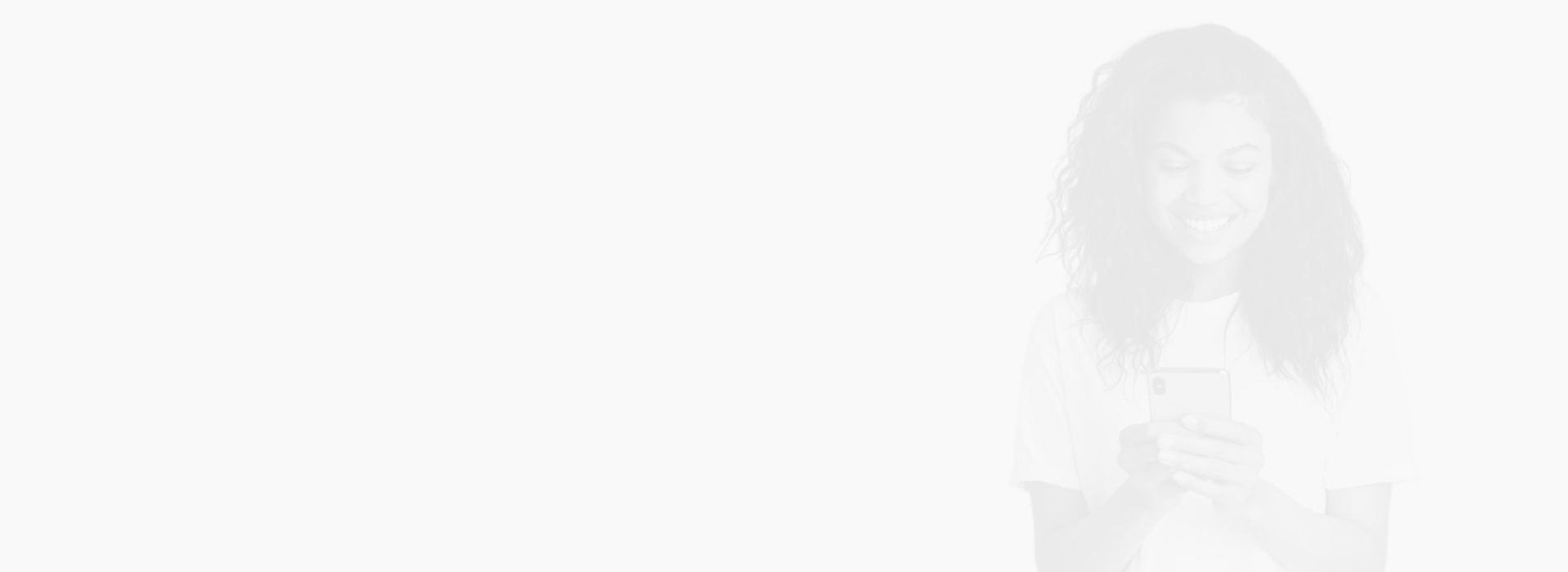 Woman on phone with white background overlay | Young's Auto & Services