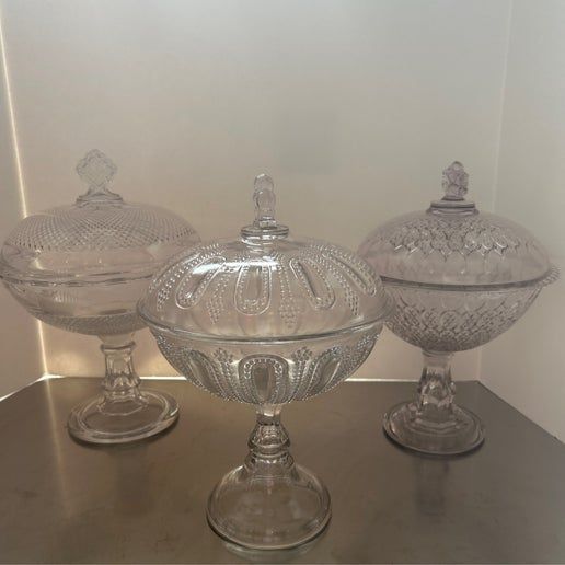 EAPG, Standing Compote w/Lid (12-D-119)