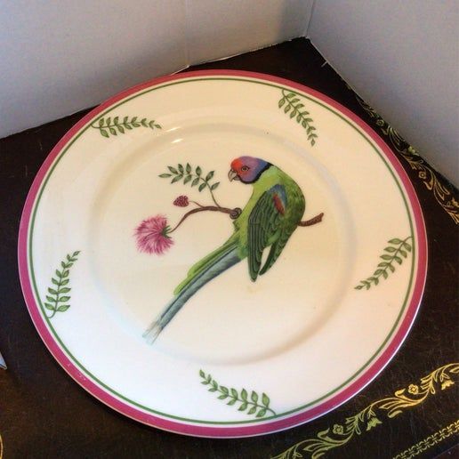 Parrot Plate, (12-E-1)
