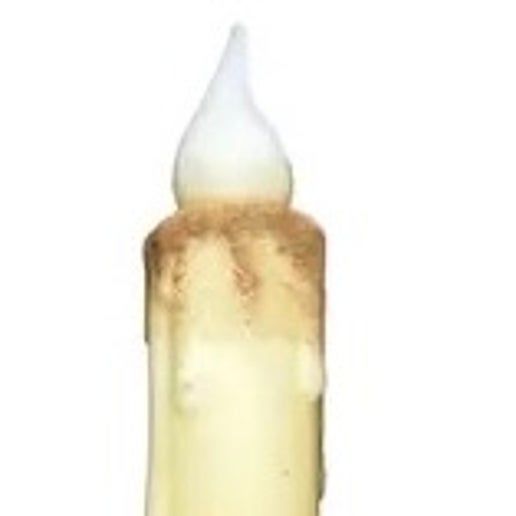 Cream Gold Candle, Cinnamon top (81-E-1)