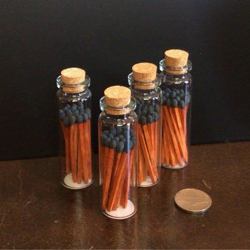 Matches, Mini, Glass Cloche, Cinnamon, (Enlighten the Occasion), (72-L-1)