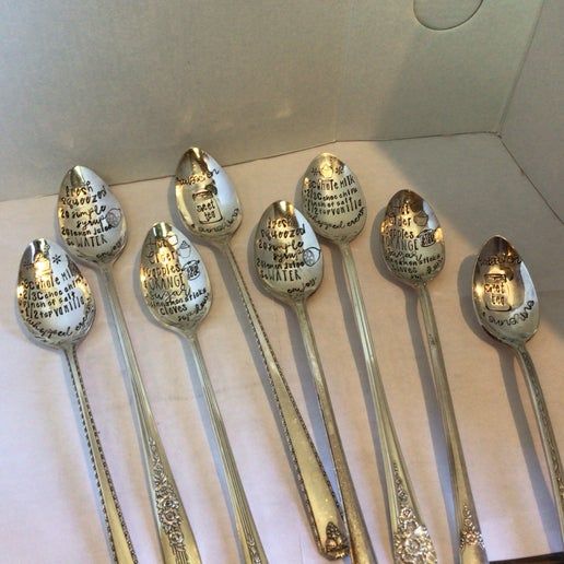 Vintage Iced Teaspoons (37-A-1)