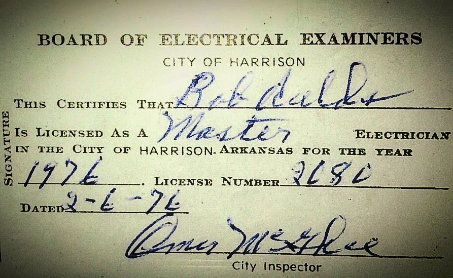 Board of electrical examiners