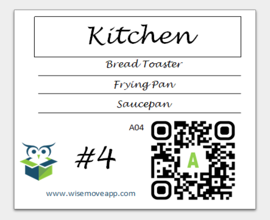 Free Printable Box Labels for Tracking Your Belongings Easily.