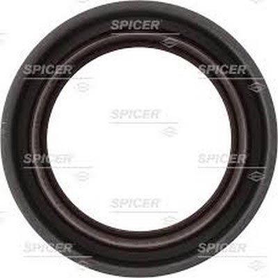Sello de aceite circular negro con texto 
