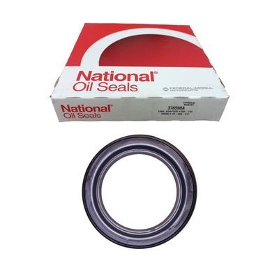 Caja de sellos de aceite nacionales y sello de aceite circular negro.