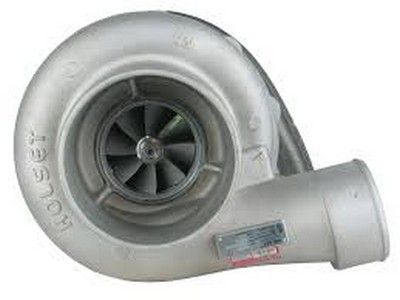 Turbocompresor Holset plateado.