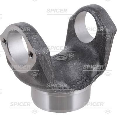 Horquilla de eje de transmisión Spicer de metal negro.