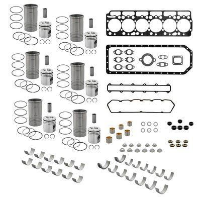 Kit de reparación de motor con pistones, anillos, juntas y cojinetes.