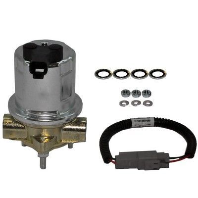 Conjunto de filtro de combustible con herrajes y mazo de cables.