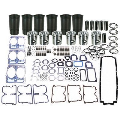 Kit de reconstrucción de motor, con cilindros, pistones, juntas y sellos.