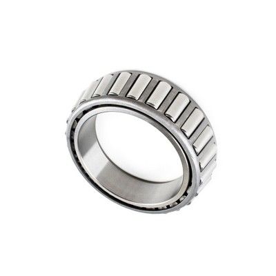 Rodamiento de rodillos cónicos con rodillos cilíndricos metálicos dispuestos en un anillo.