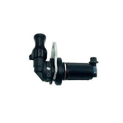 Sensor de velocidad del vehículo negro con soporte de montaje y perno.