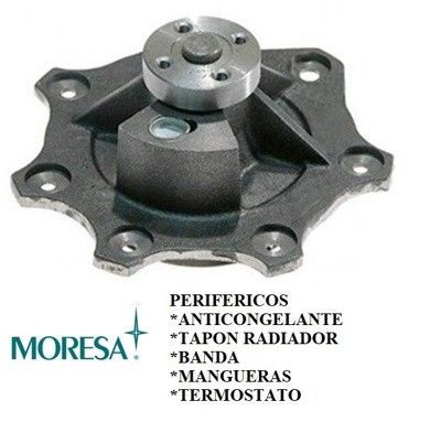 Pieza automotriz de bomba de agua con el logo 