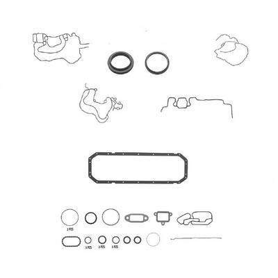 Diagrama de varias juntas y sellos del motor.