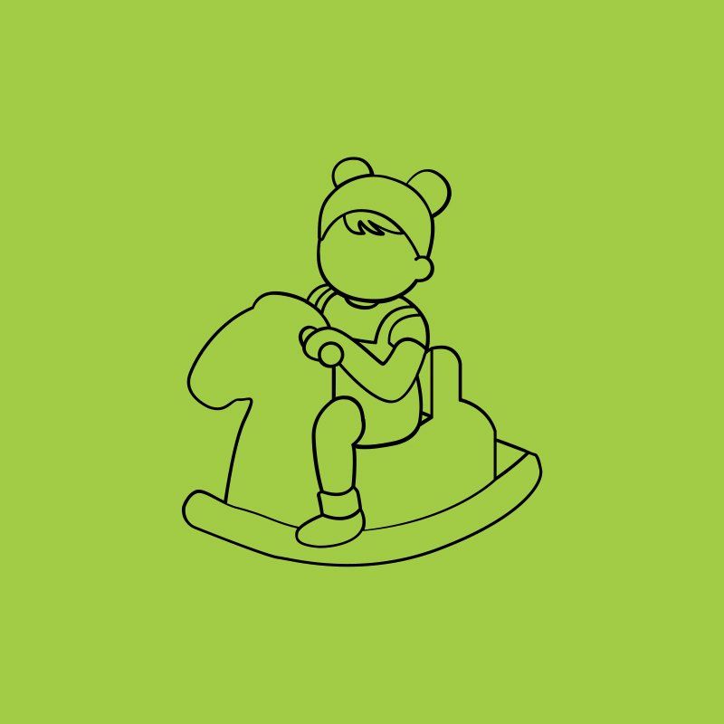 Toddler In A Rocking Horse — Early Childhood Education in Central Coast, NSW
