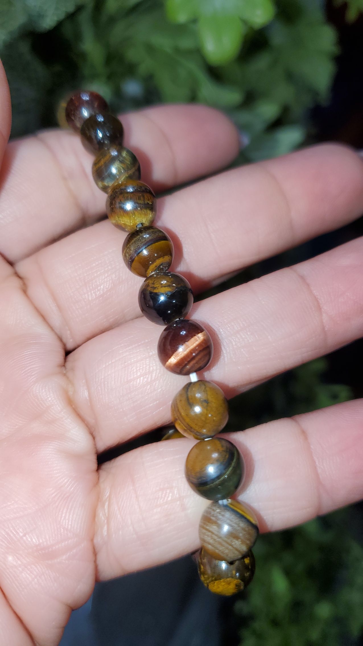 Rainbow Tiger's Eye Bead Bracelets 1pc