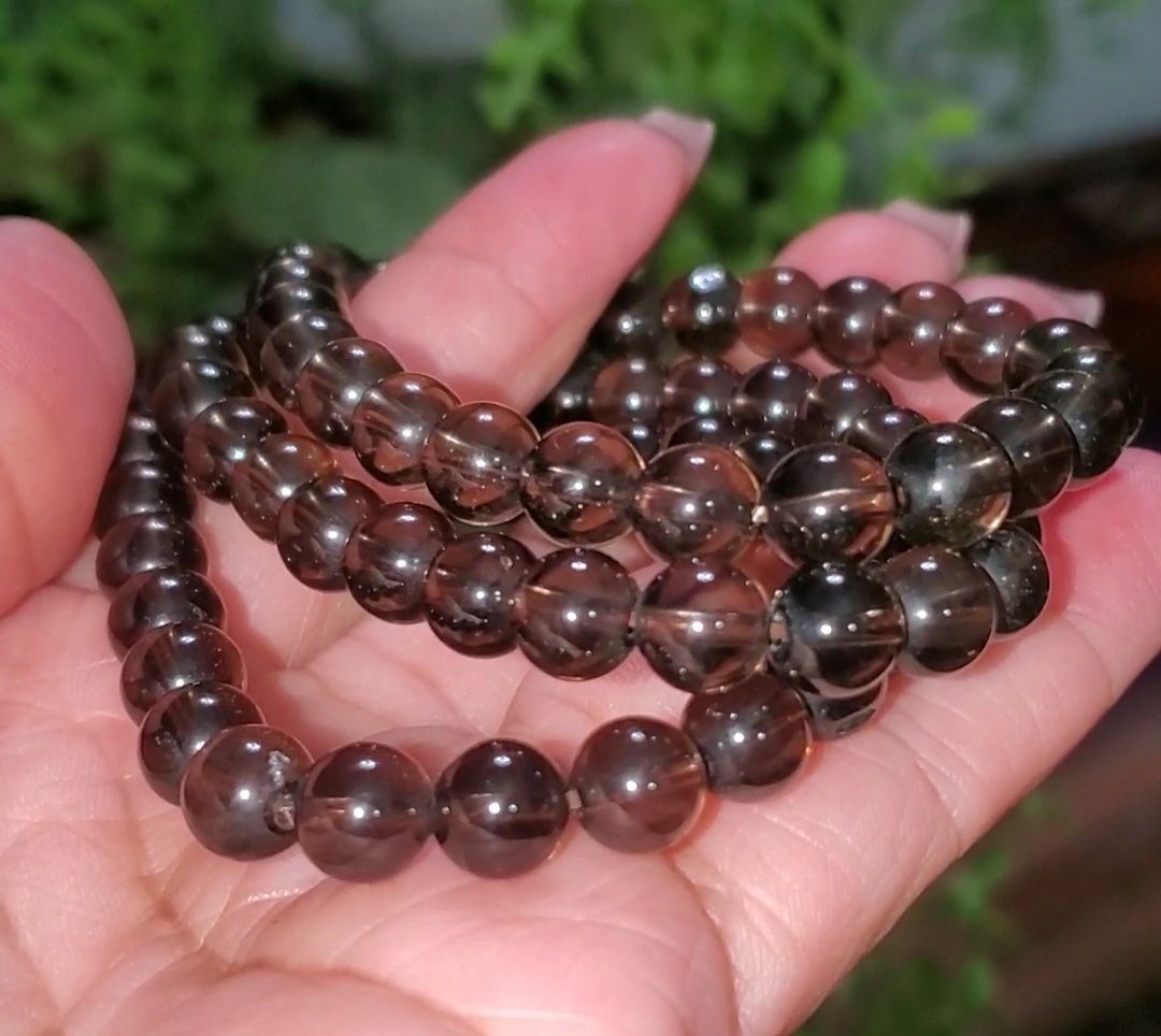 Ice Obsidian bead bracelet 1pc