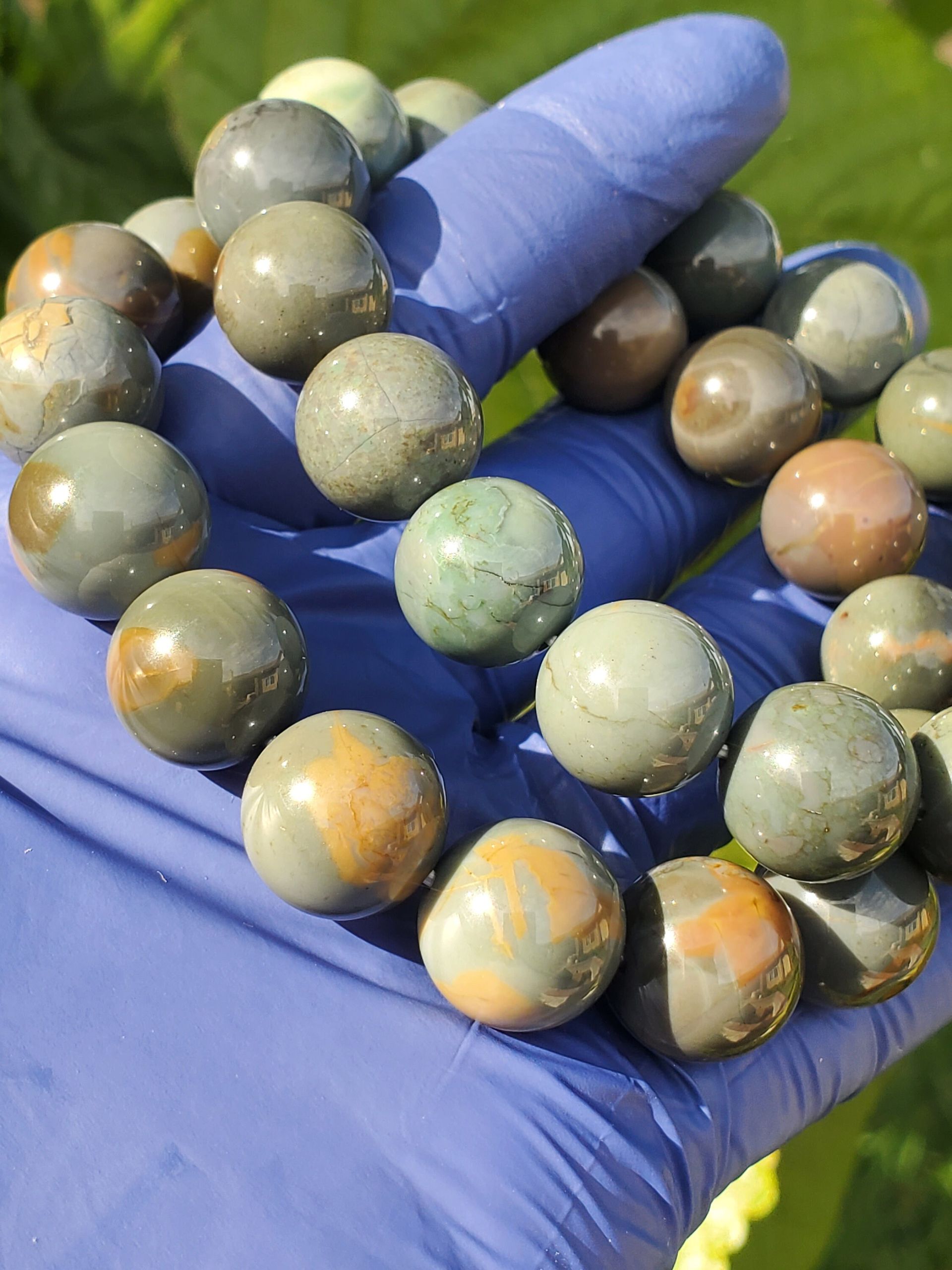 Alashan crystal bead bracelet 1pc