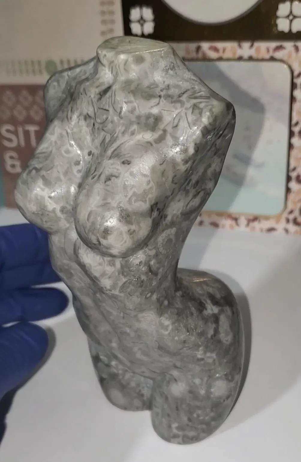 Fossil Jasper Goddess, Crystal Lady Body 800g (1lb 12.2oz)