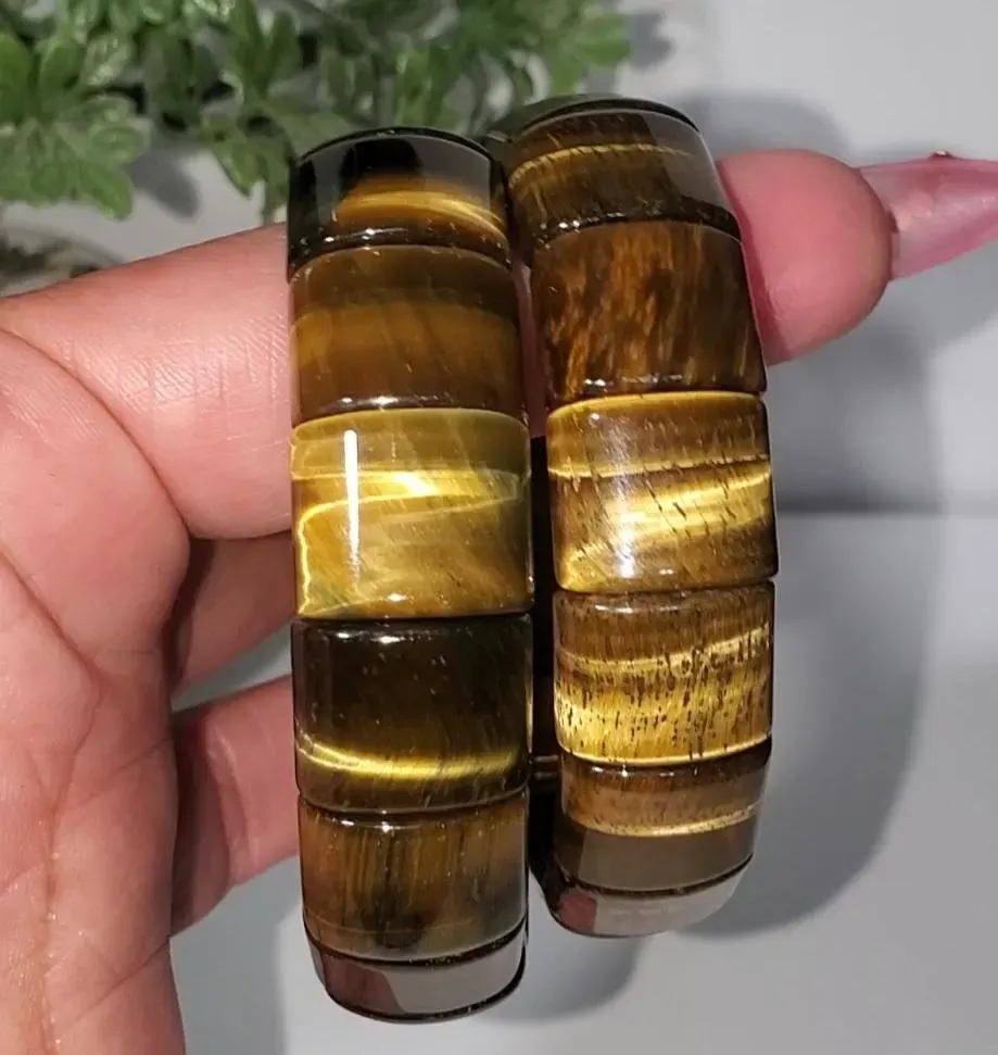Tiger's Eye 13.6mm Beads Bracelet 5.5