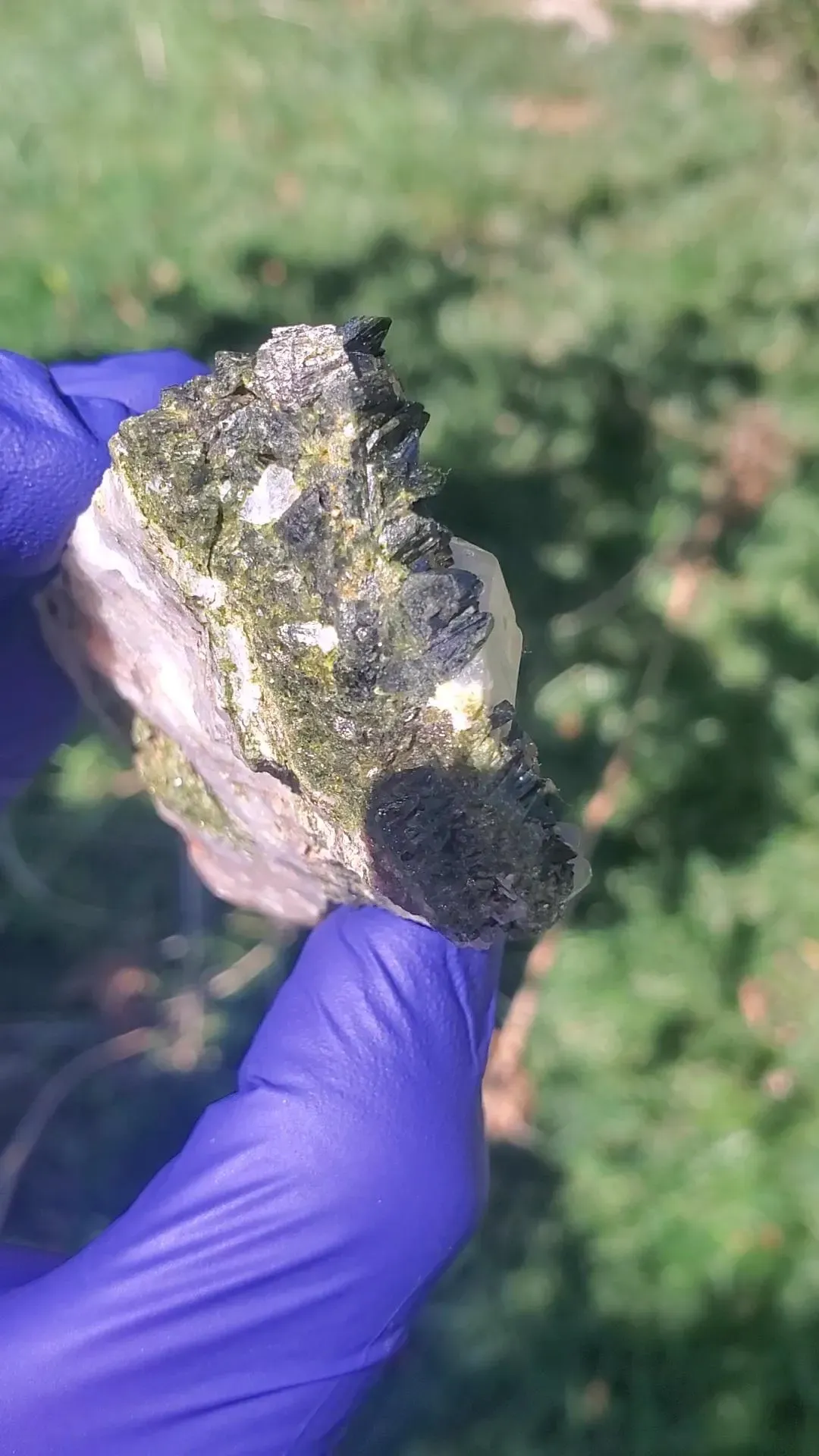 Forest Epidote Quartz Cluster 122g Turkey