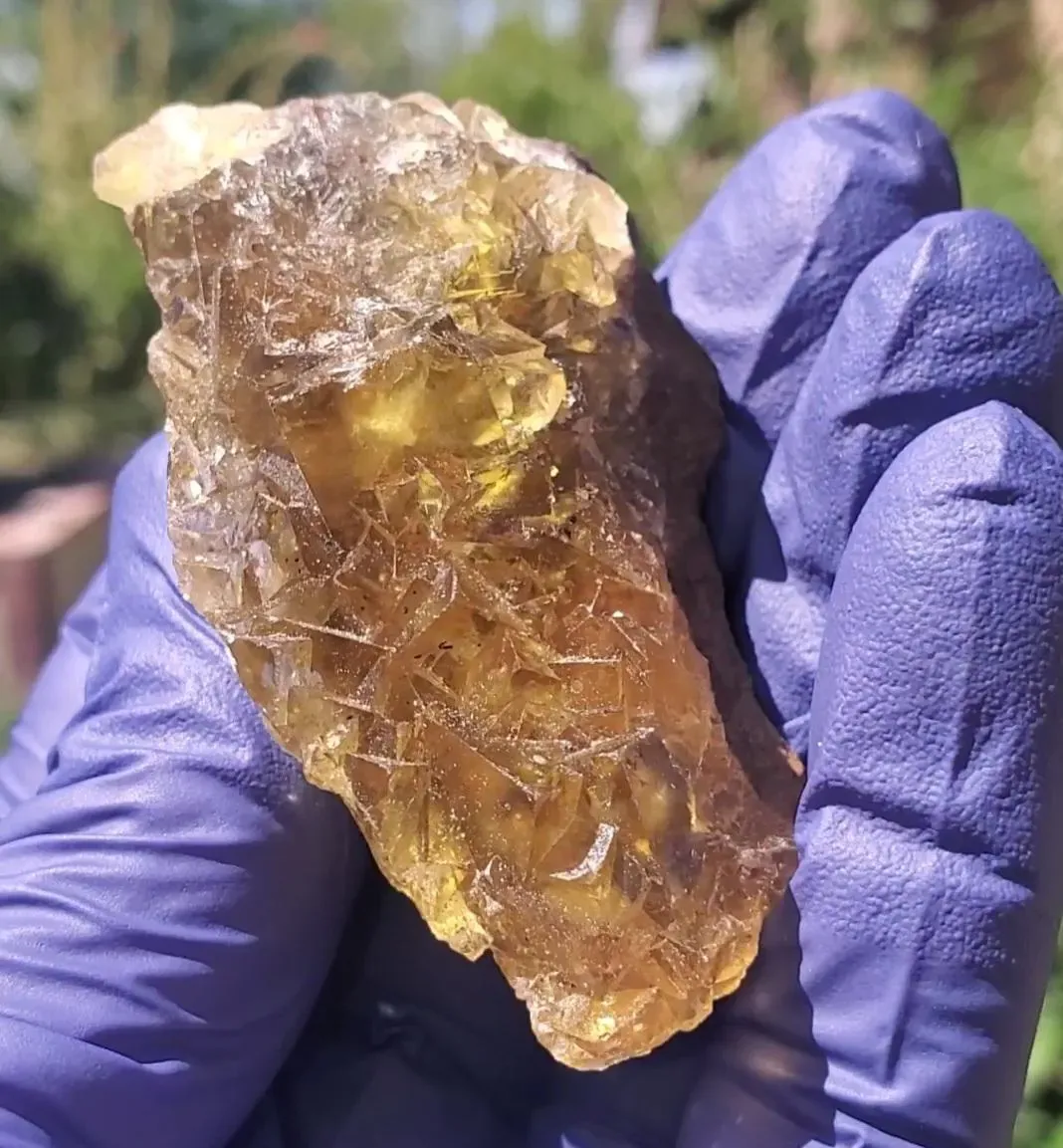 Yellow fluorite specimen, Spain 62g
