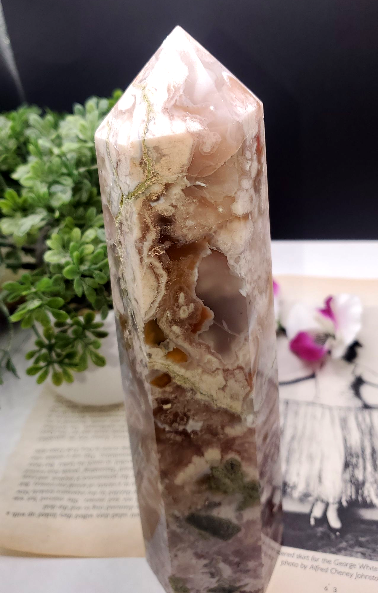 Flower Agate Tower 8.5