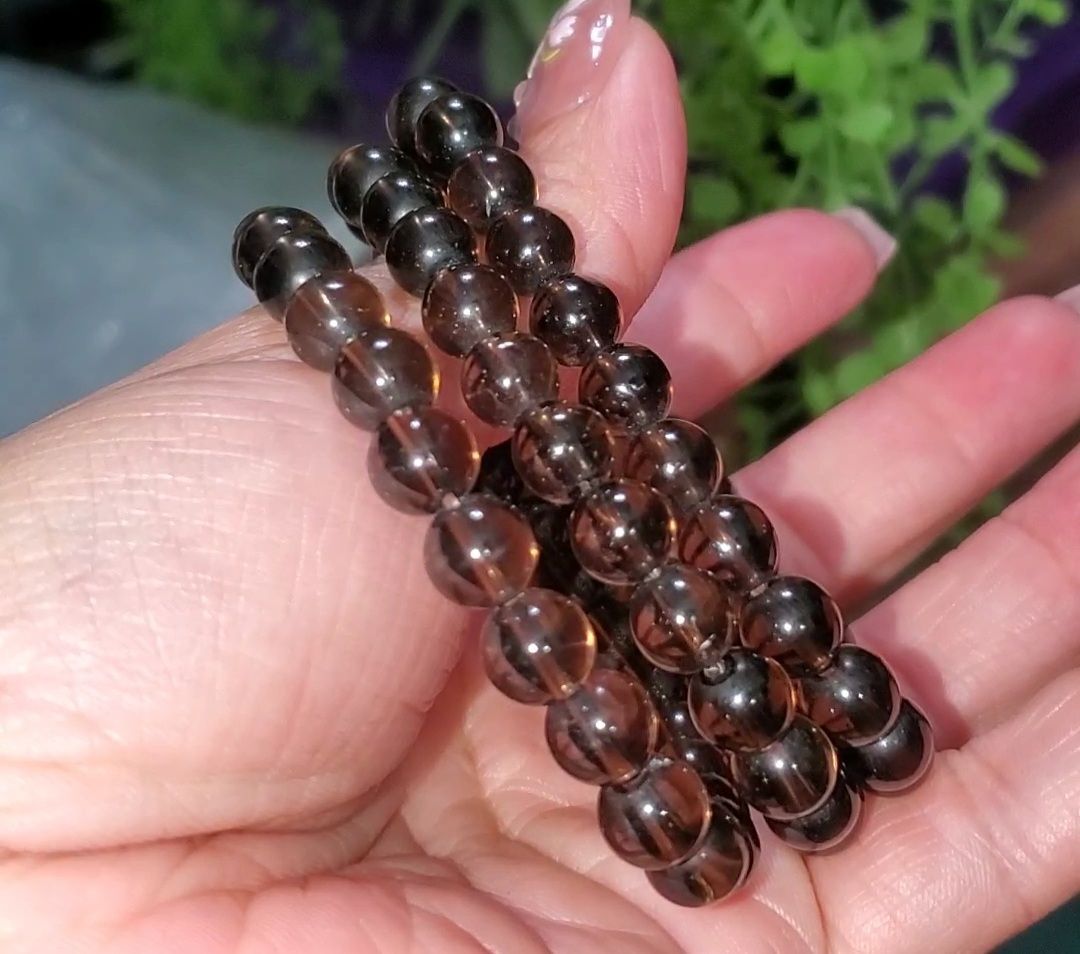 Ice Obsidian bead bracelet 1pc
