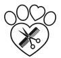 Logo: due cani, la sagoma di una donna e la scritta