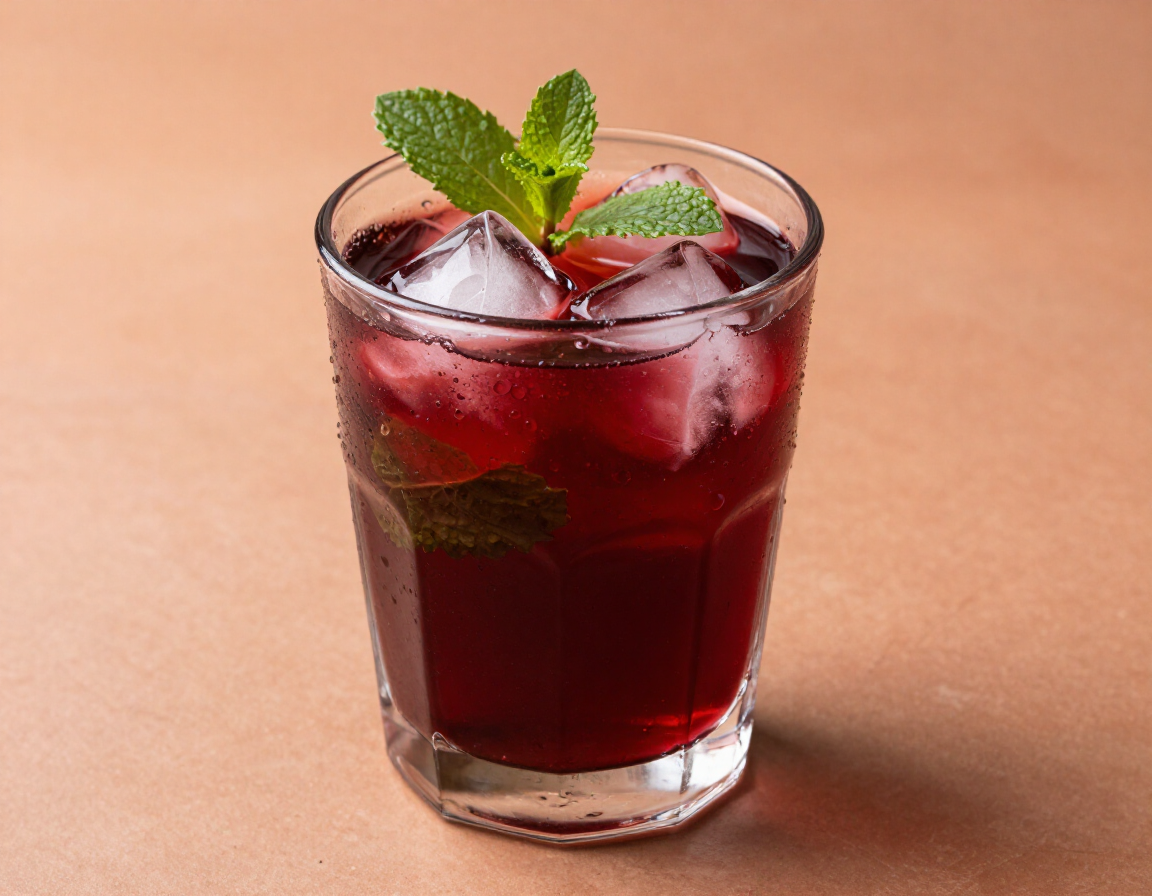 Agua de Jamaica sin azúcar