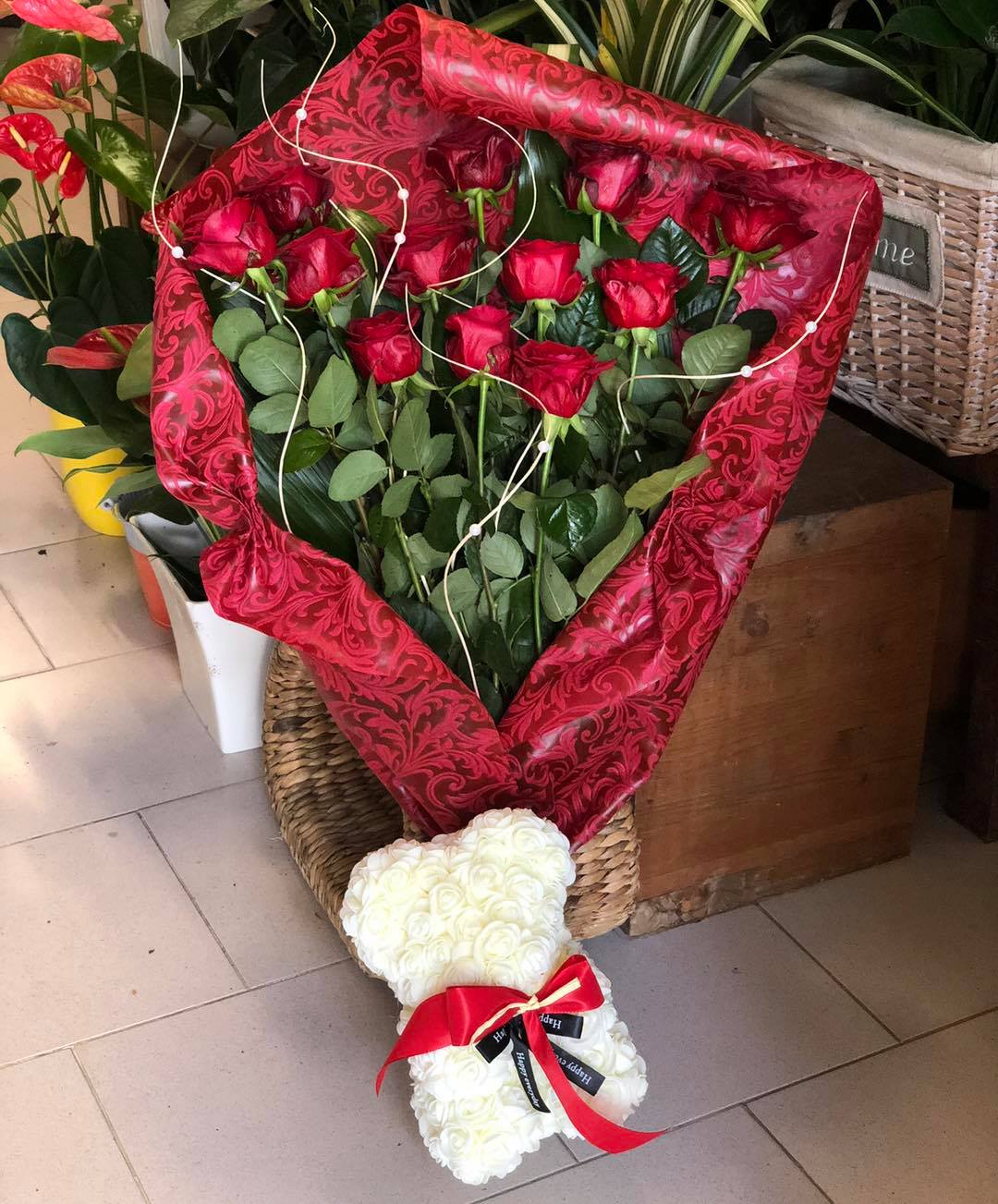 Mazzo di rose rosse
