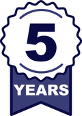 a ribbon with the number five on it and the words