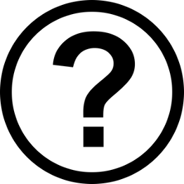 a question mark inside a circle