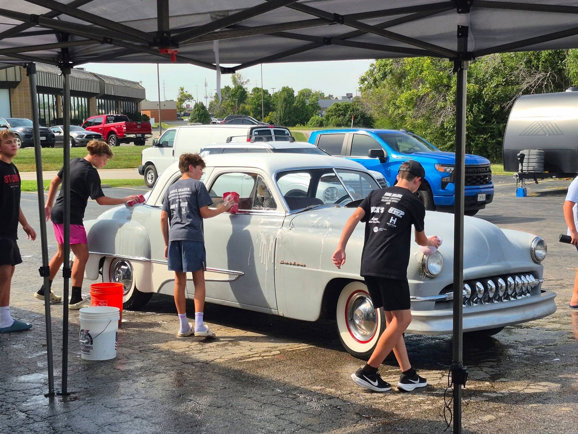 Spartans Football Team car wash