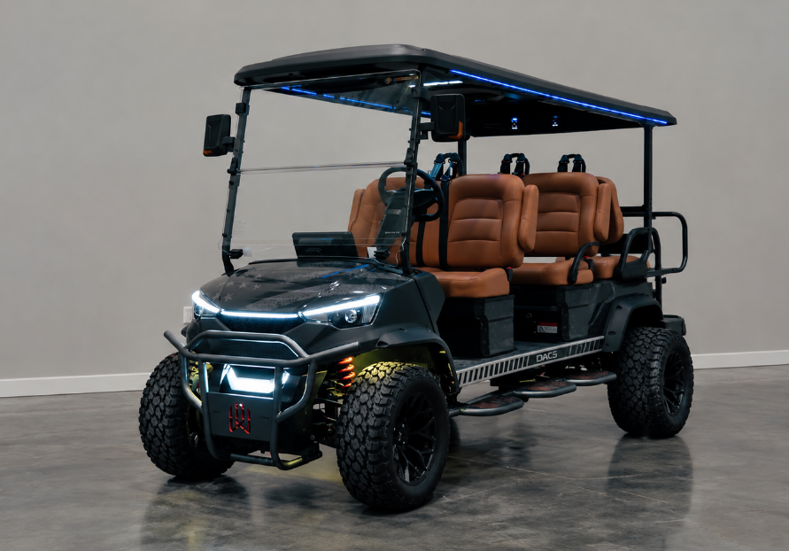 Community-built golf cart

