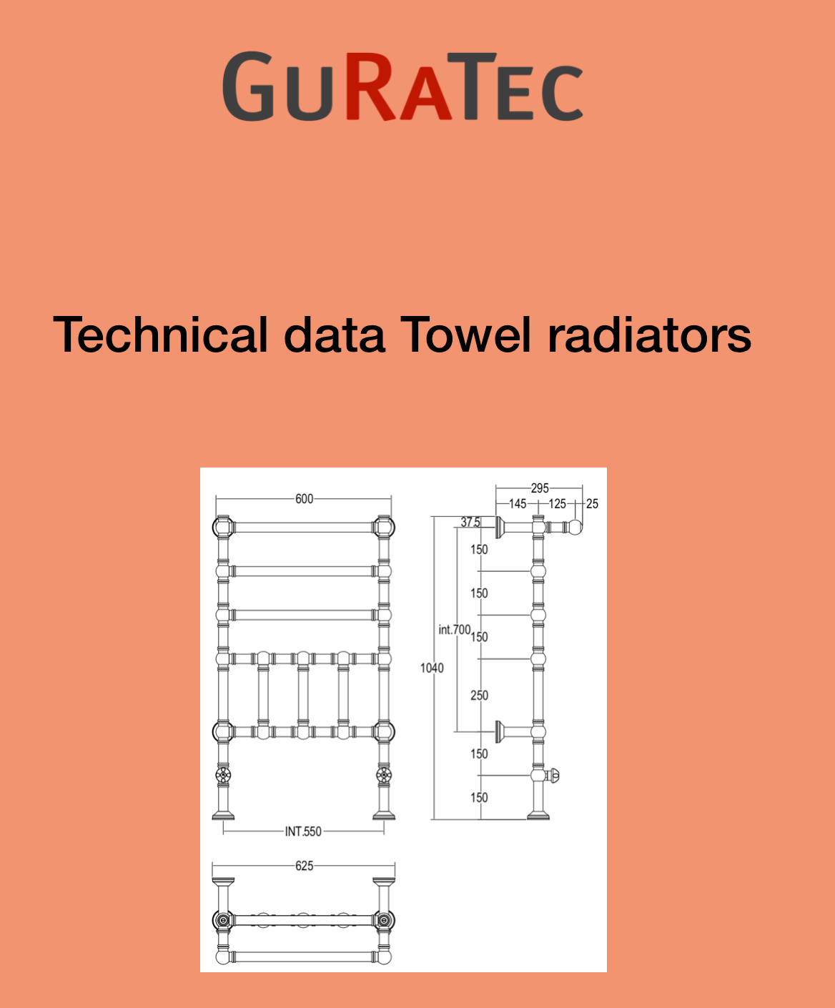 technical data electric towel radiator