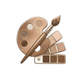 Icon Farbe für Oberflächengestaltung