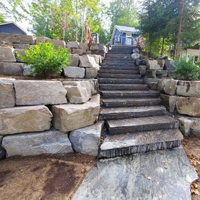 Rock retaining walls Rock retaining walls