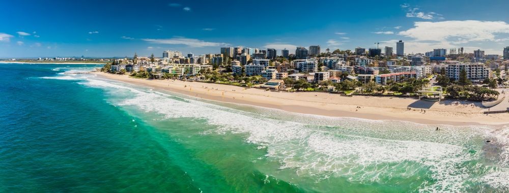 Panoramic View Of A Beach With Turquoise Water — Superstretch300 Limousines In Caloundra, QLD